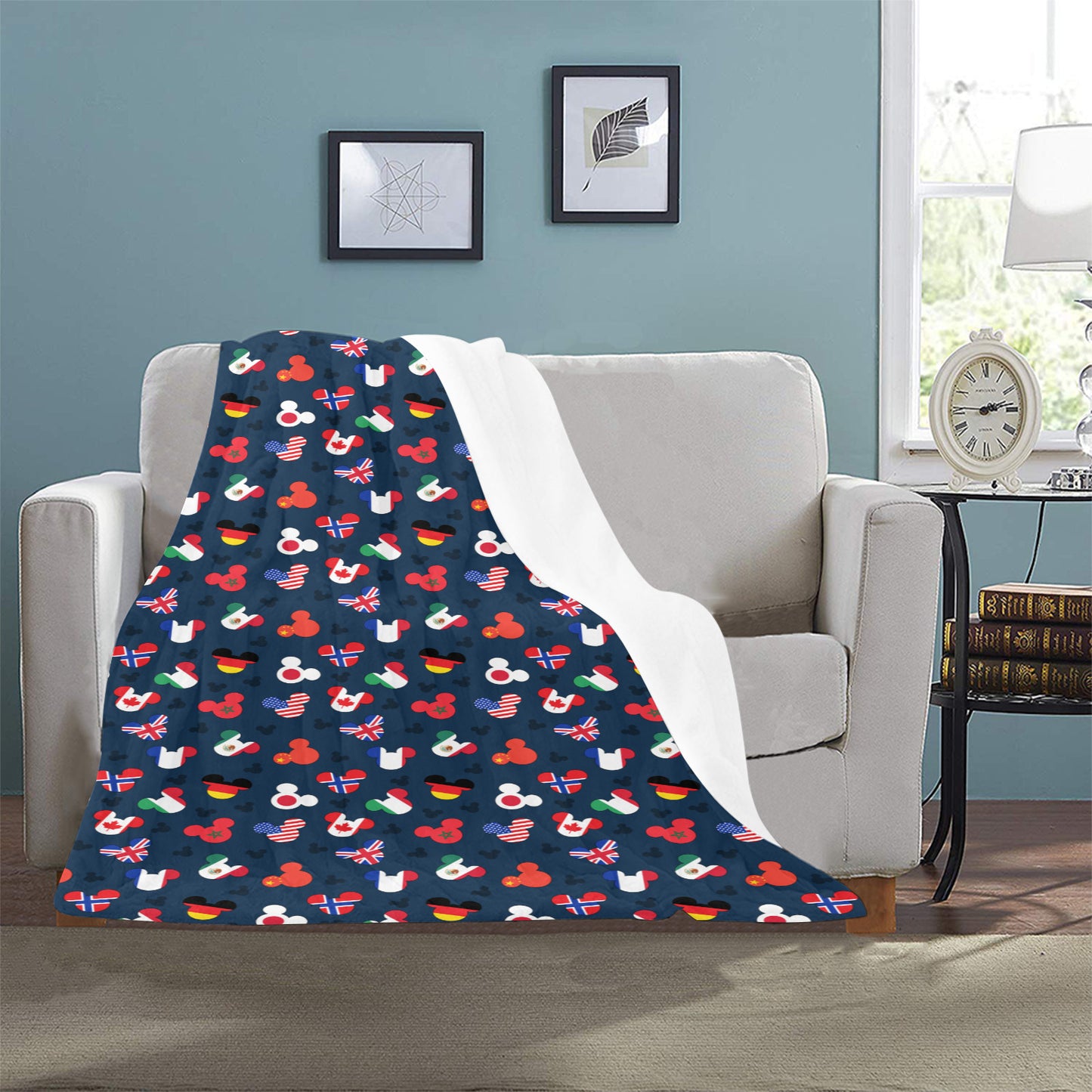 Mickey Flags Ultra-Soft Micro Fleece Blanket 32"x48"