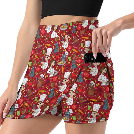 Ratatouille Athletic A-Line Skirt With Pocket
