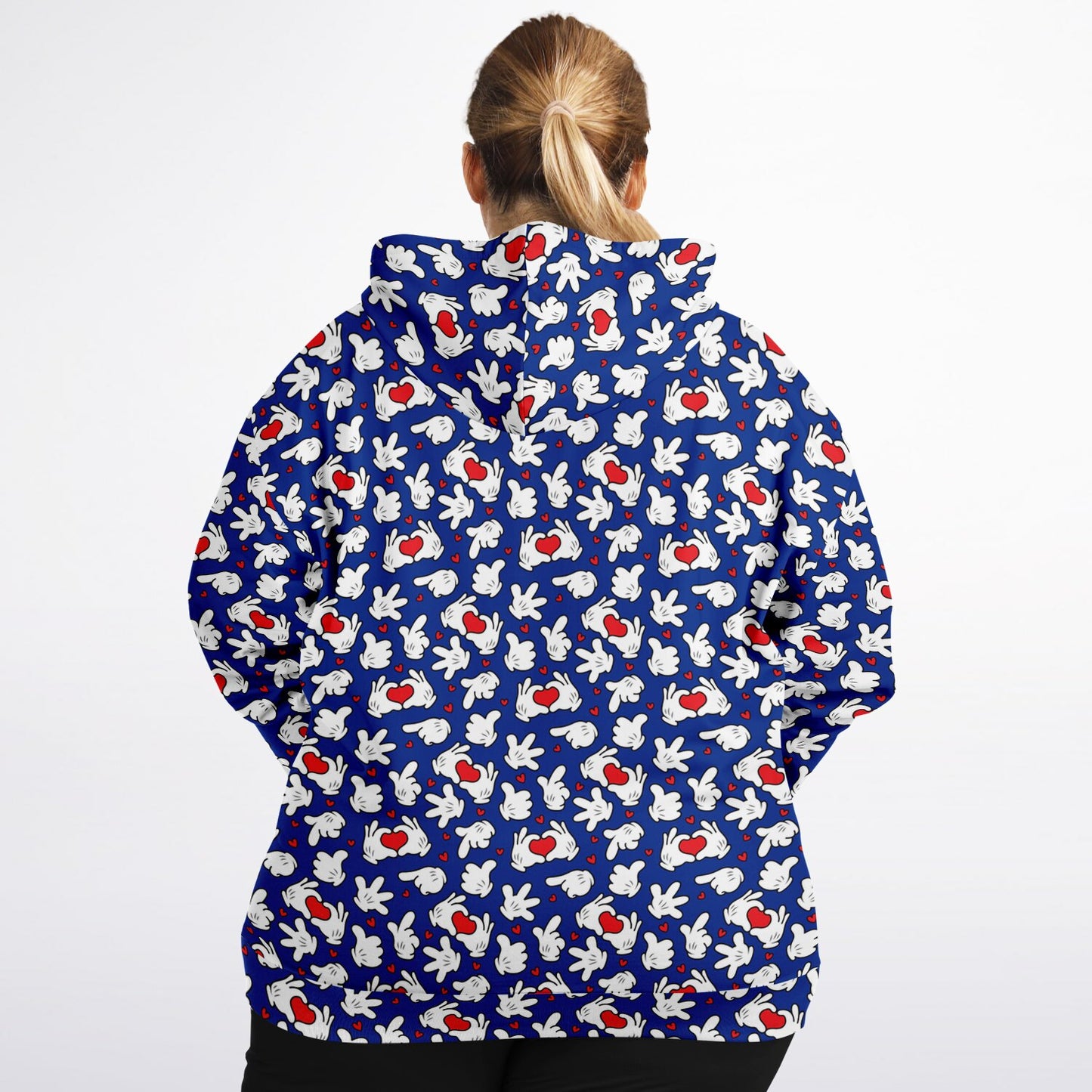 Happy Hands Plus-size Unisex Zip Hoodie