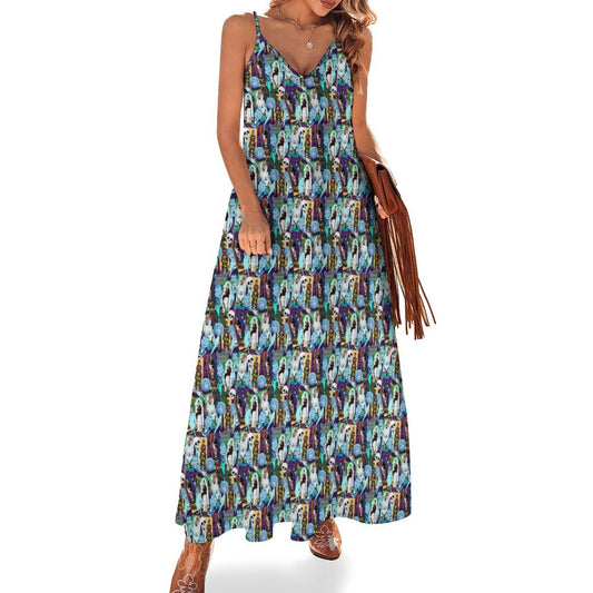 Haunted Mansion Favorites Women's Summer Slip Long Dress