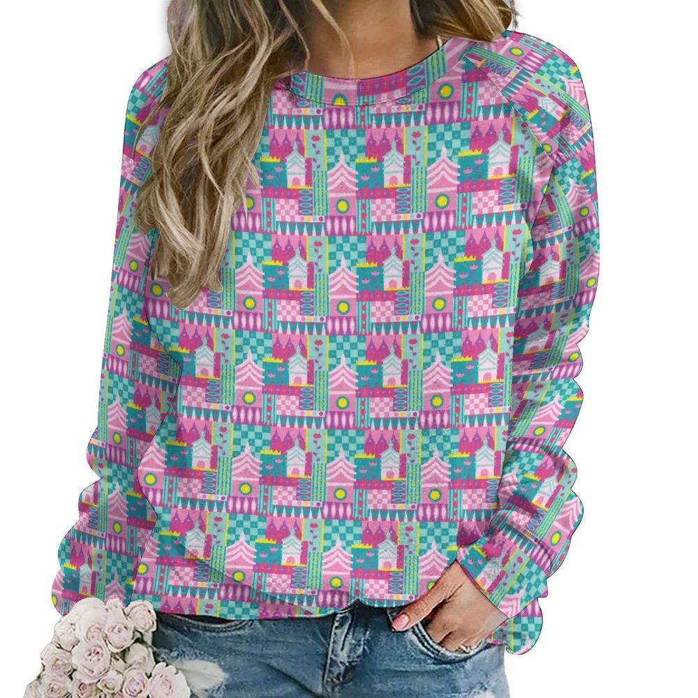 Small World Women's Raglan Crewneck Sweatshirt