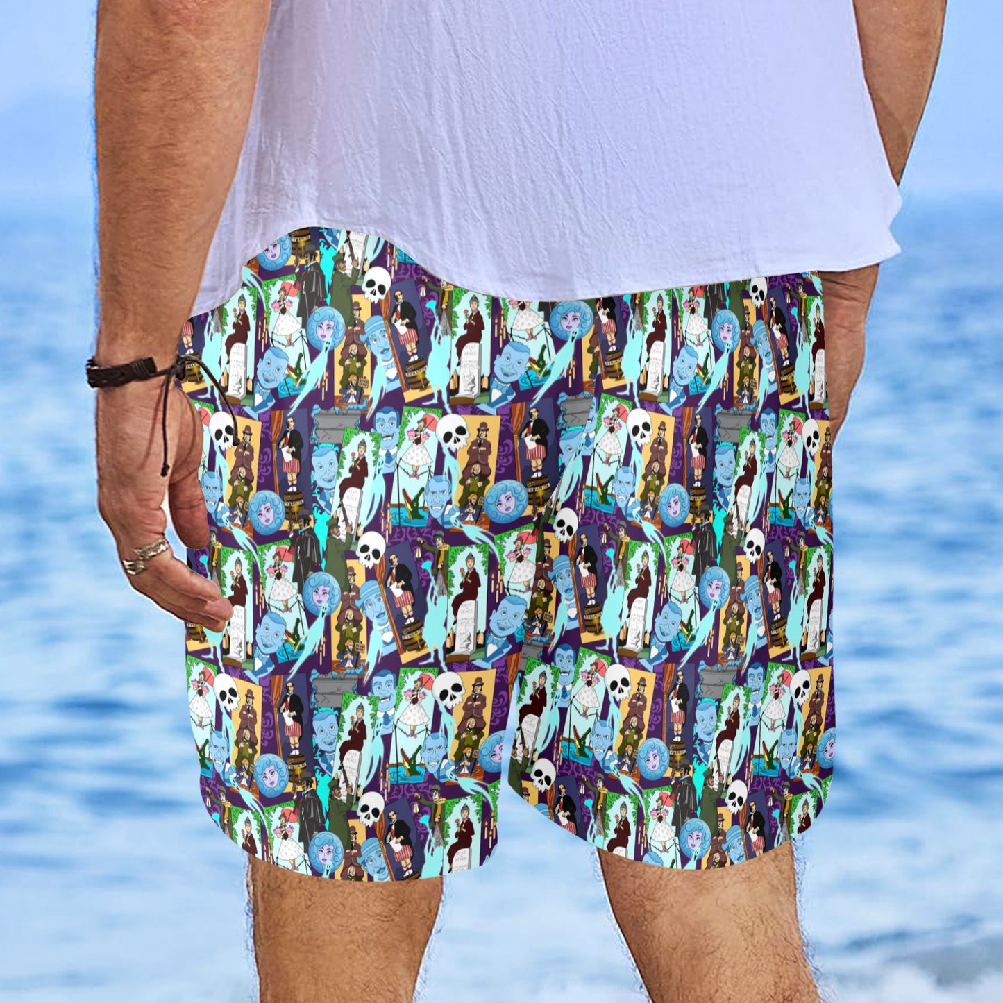 Haunted Mansion Favorites Men's Swim Trunks Swimsuit