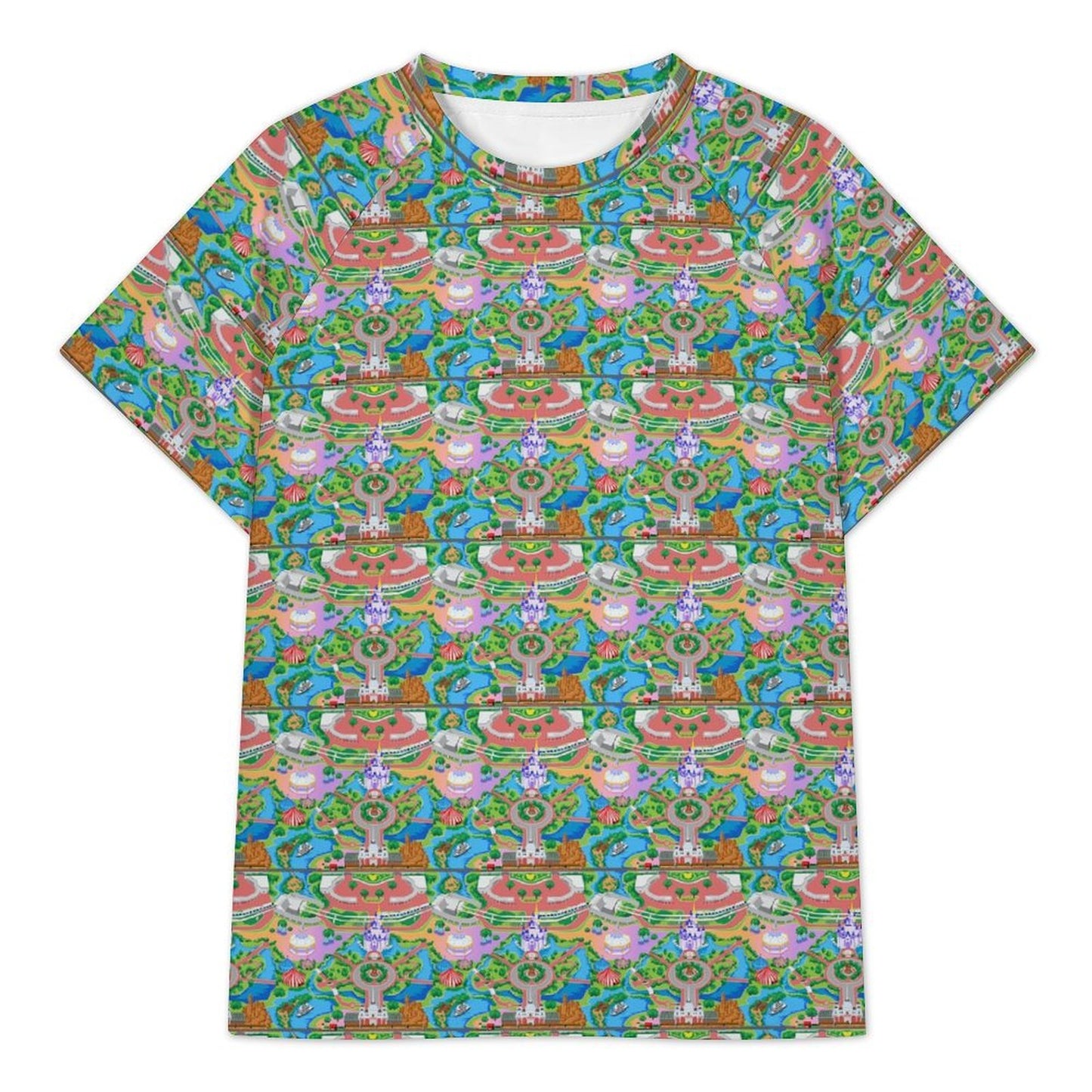 Women's All Over Print Raglan T-Shirt - Ambrie