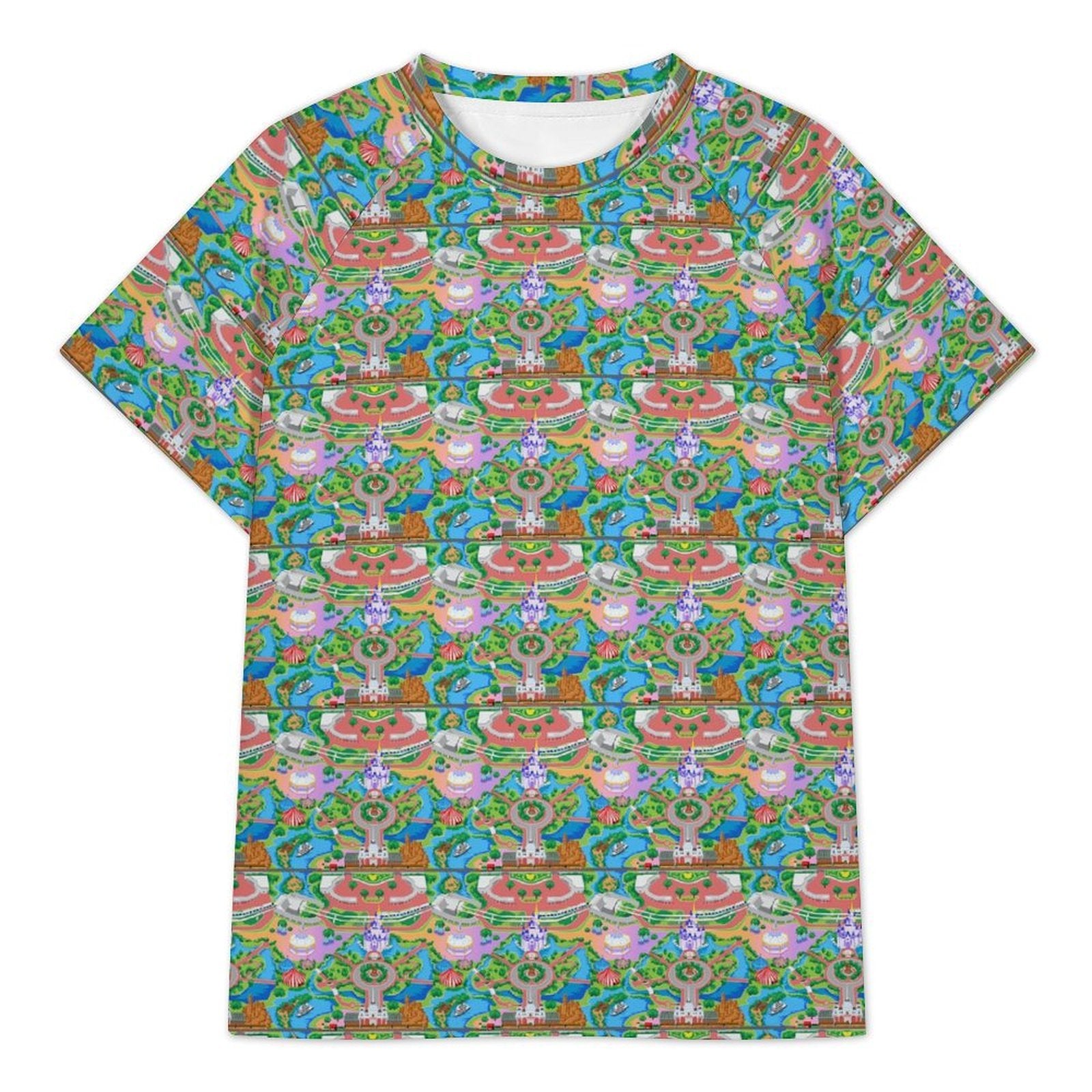 Women's All Over Print Raglan T-Shirt - Ambrie