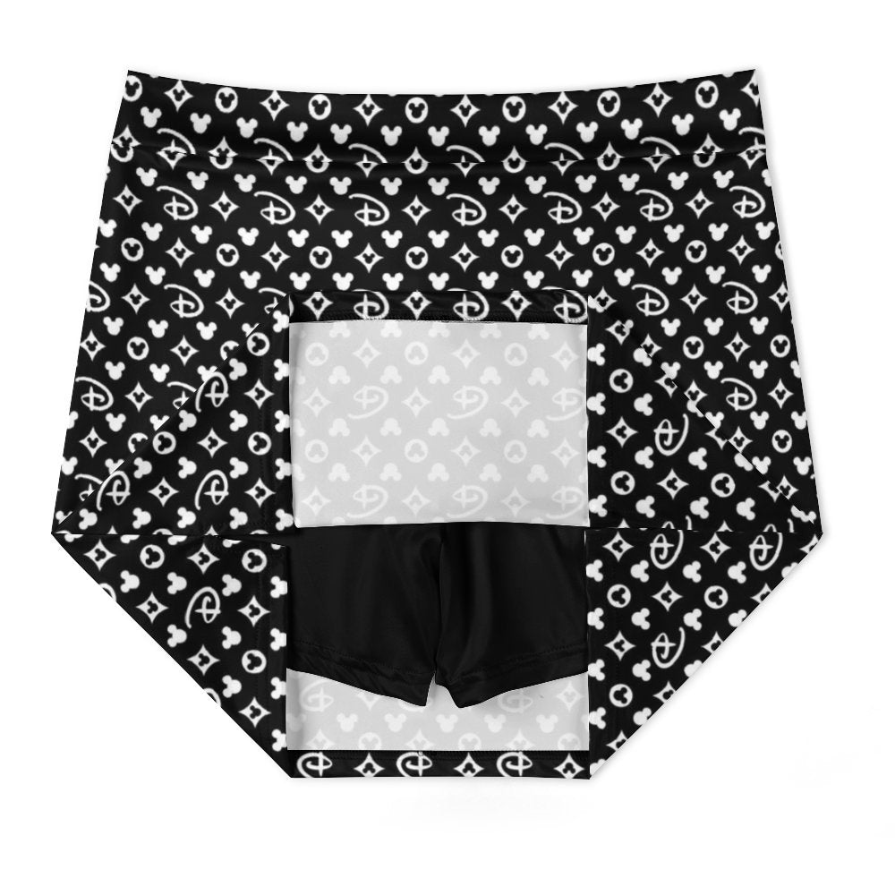 Designer Athletic A-Line Skirt With Pocket Solid Shorts