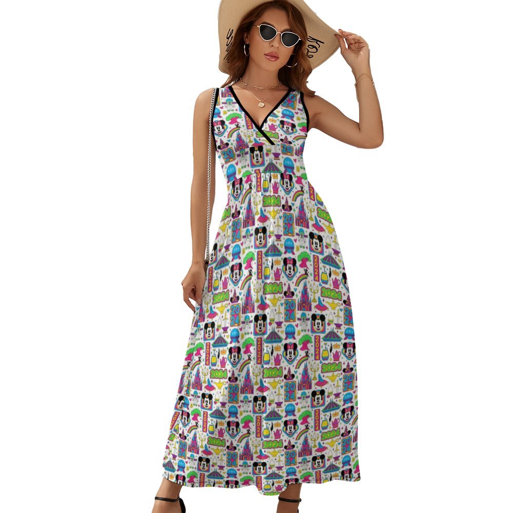 2024 Women's Long Sleeveless Dress