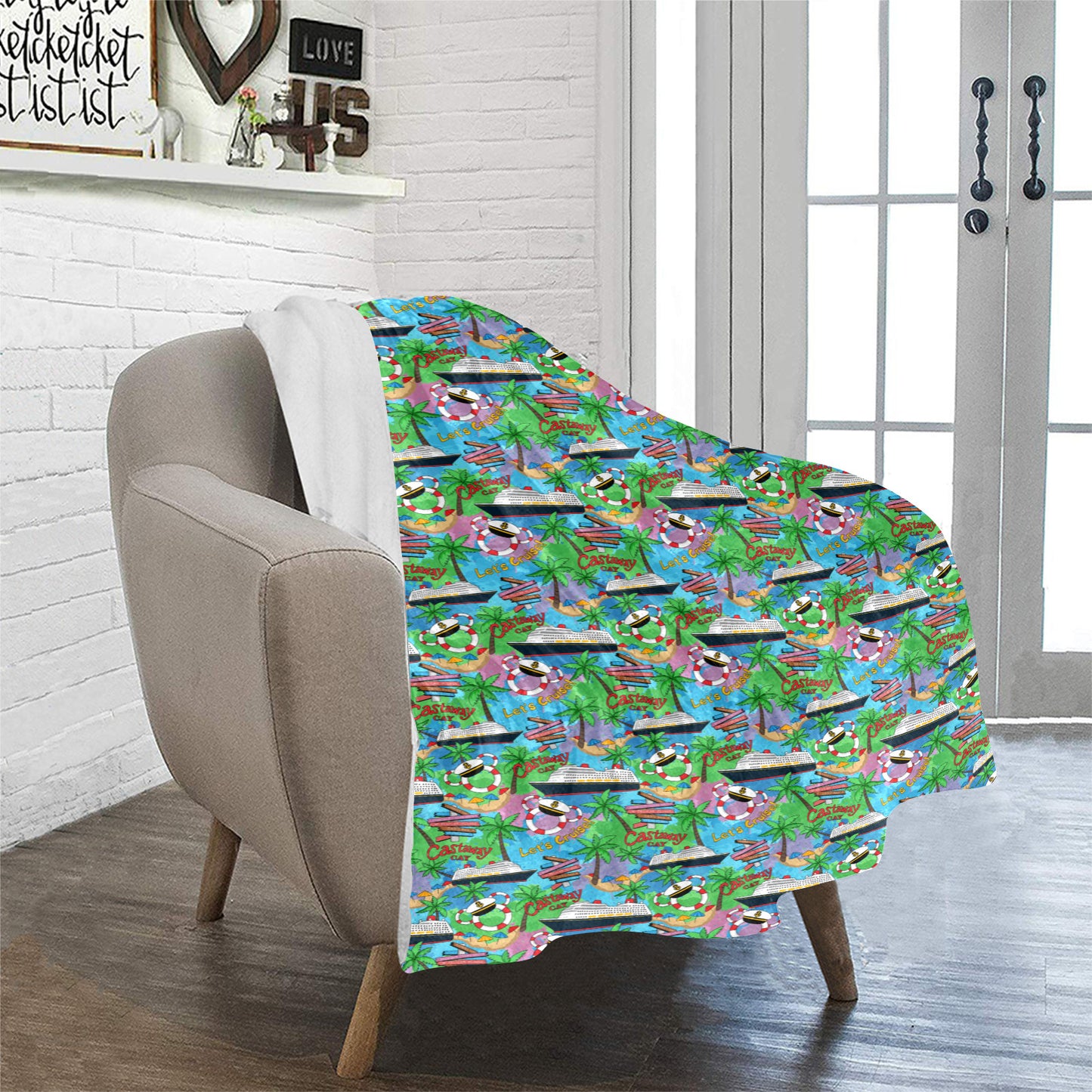 Let's Cruise Ultra-Soft Micro Fleece Blanket 32"x48"