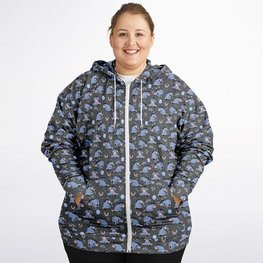 Thanks For Noticing Me Plus-size Unisex Zip Hoodie