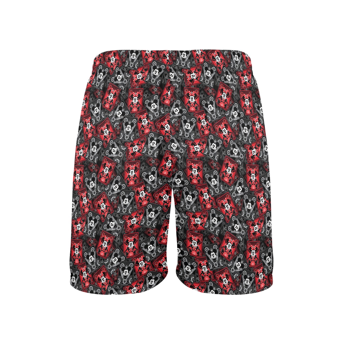 Steamboat Mickey And Minnie Cards Men's Swim Trunks Swimsuit