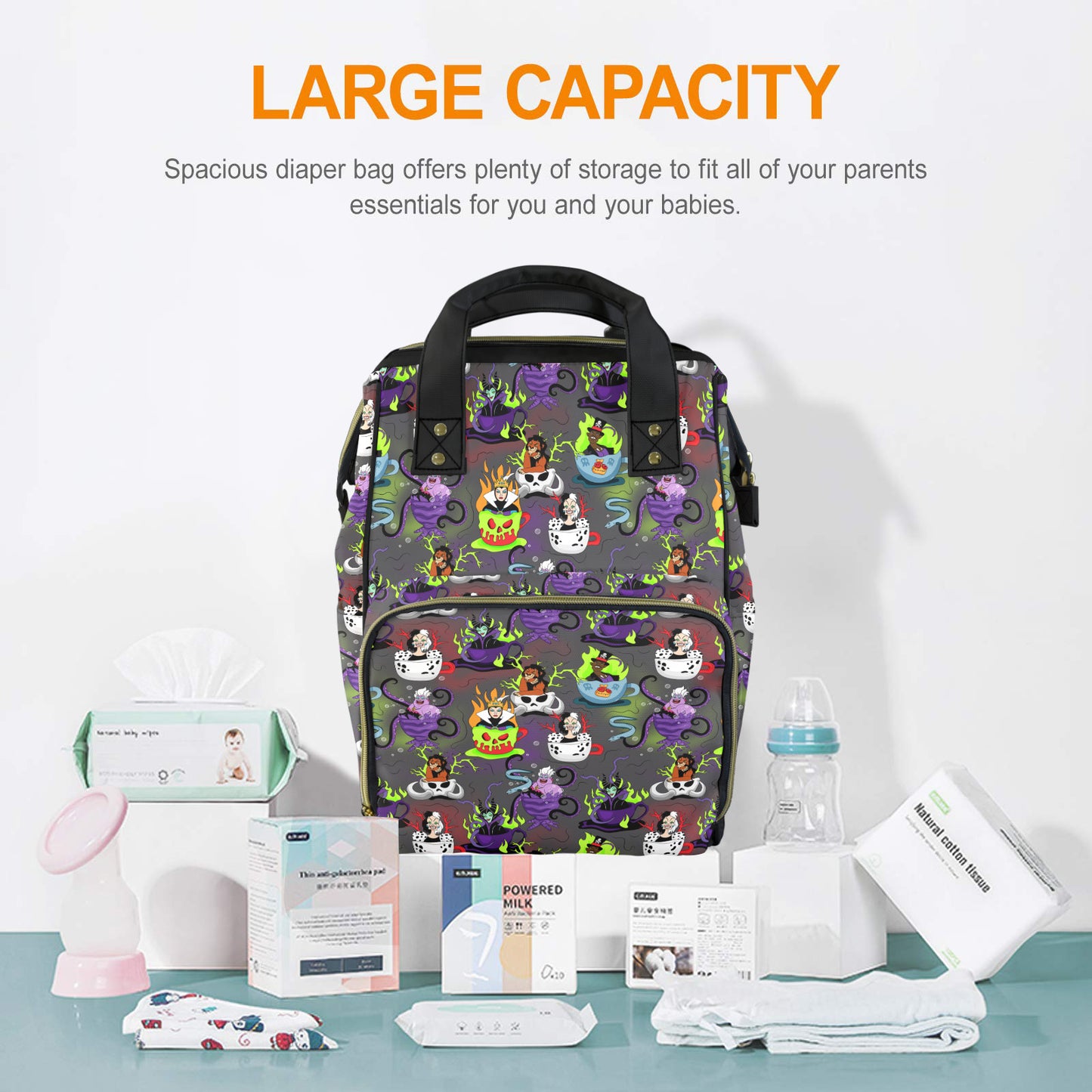 Villain Tea Cups Multi-Function Diaper Bag