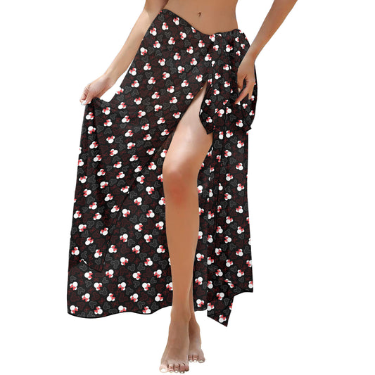 Mickey And Minnie Dots Long Beach Sarong Wrap