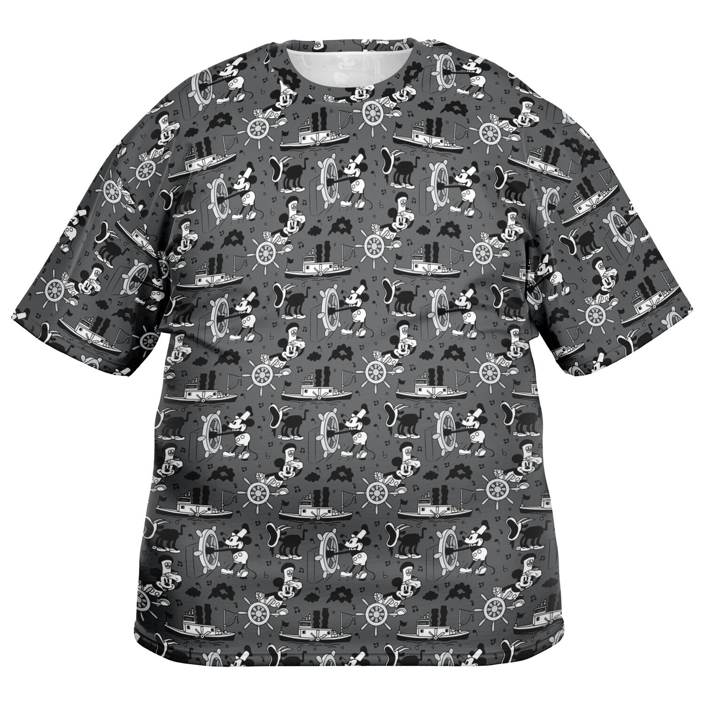 Steamboat Mickey Unisex Plus-size T-Shirt