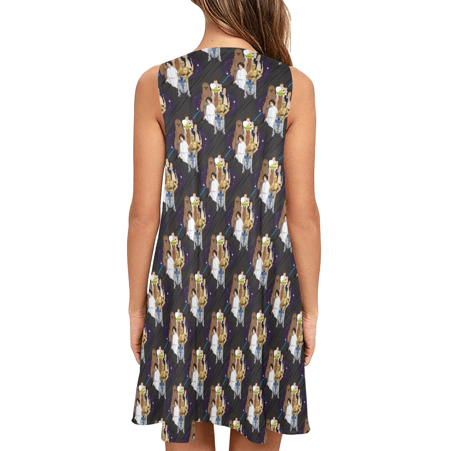 Star Wars Heroes Sleeveless A-Line Pocket Dress