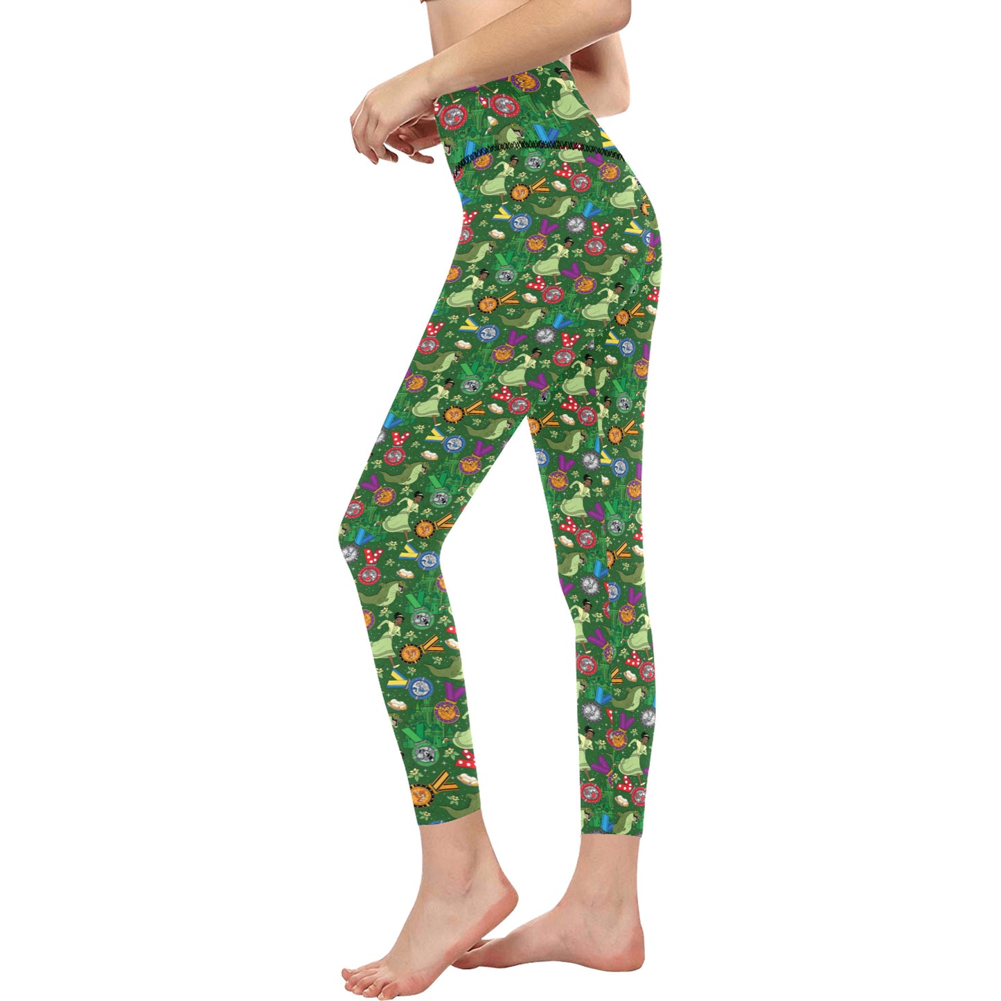 Tiana Wine And Dine Race Women's Athletic Leggings