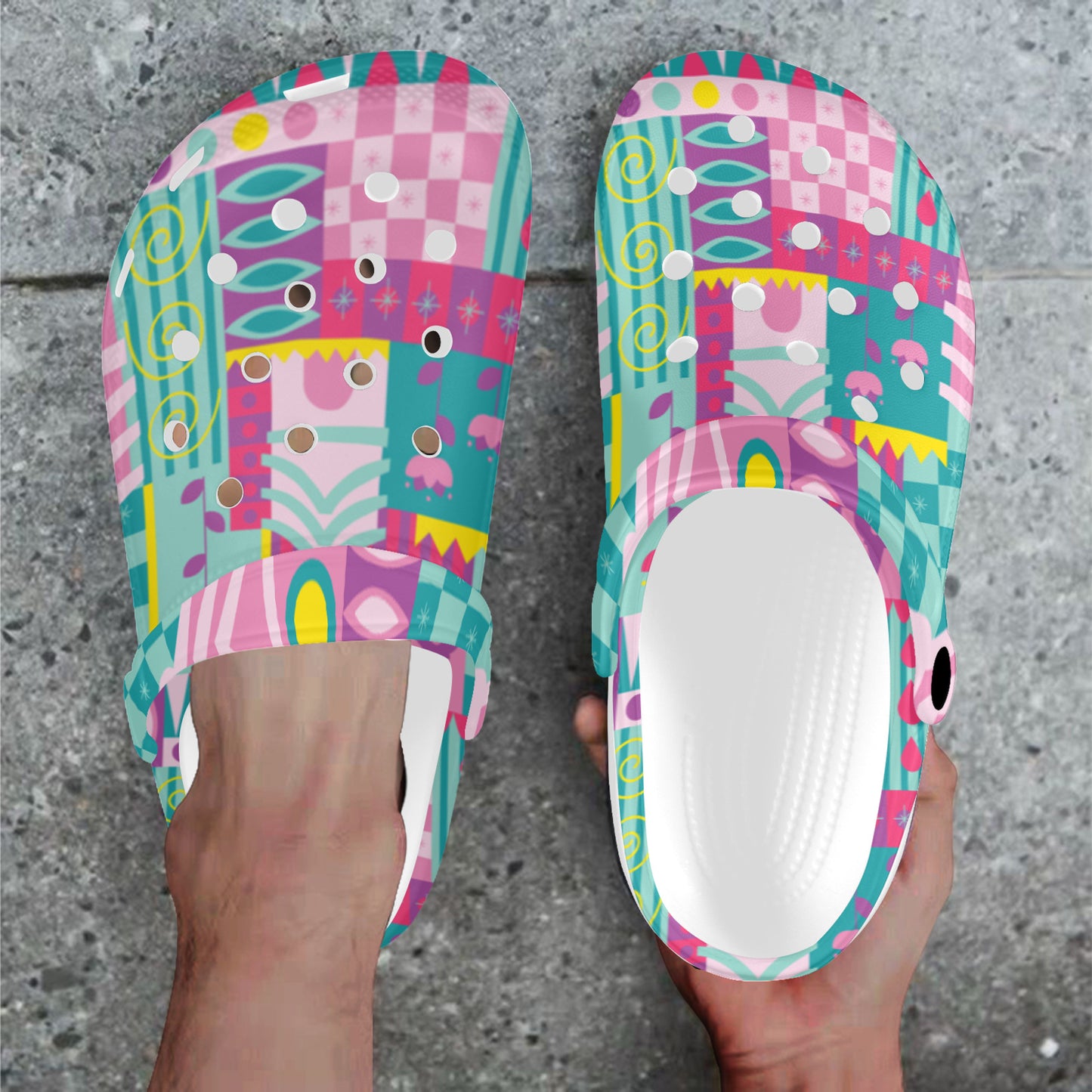 Small World Foam Clogs for Adults