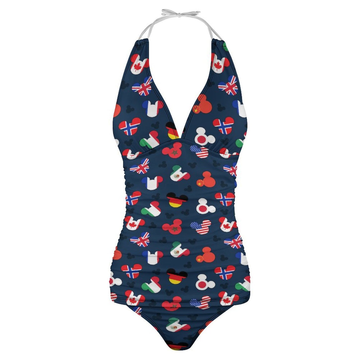 Mickey Flags Women's Split Swimsuit