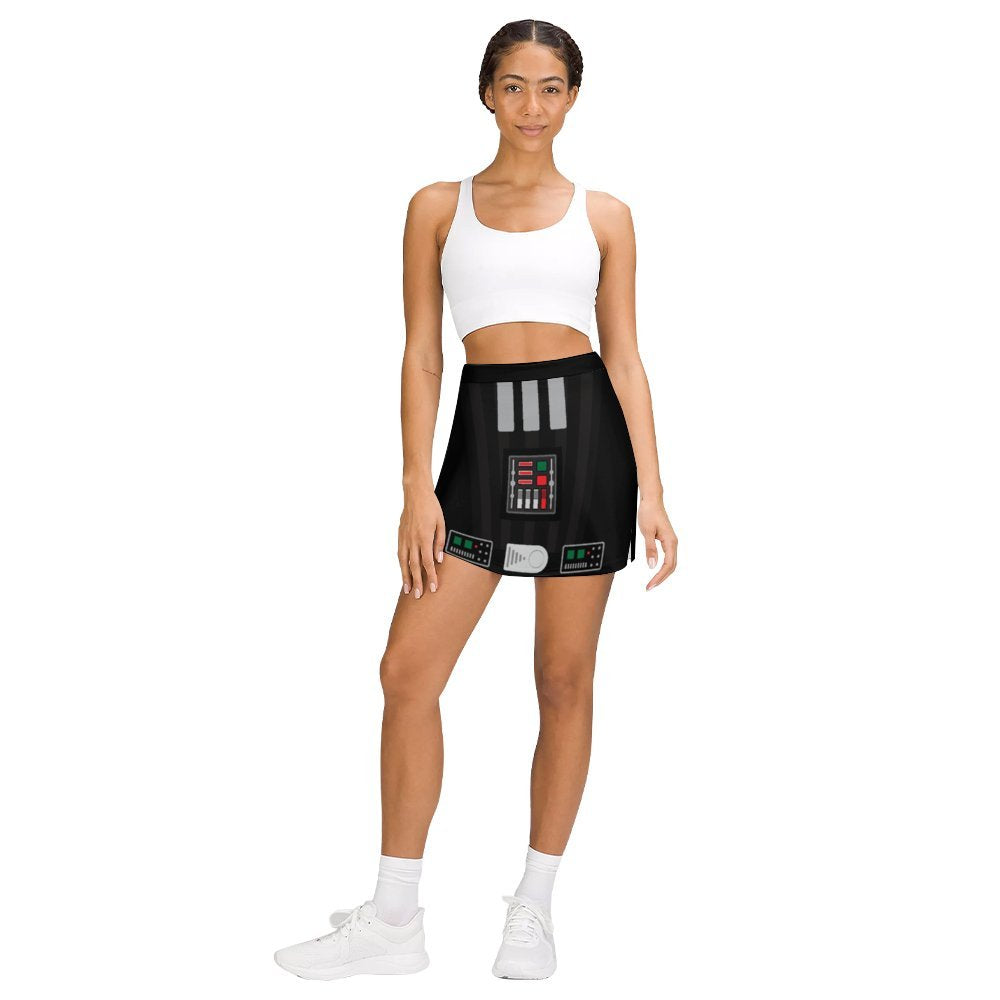 Star Wars Darth Vader Athletic A-Line Skirt With Pocket Solid Shorts