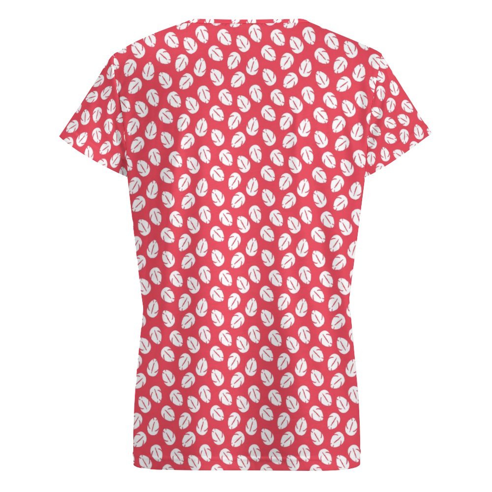 Lilo's Dress Women's V-Neck Short Sleeve T-Shirt