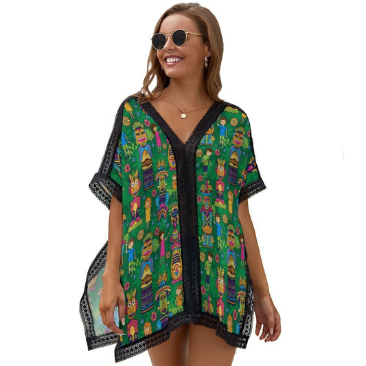 Classic Tiki Room Women's Swimsuit Cover Up