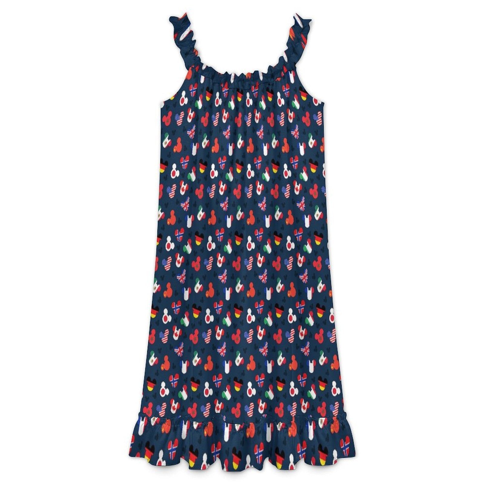 Women's Ruffled Strap Dress - Ambrie