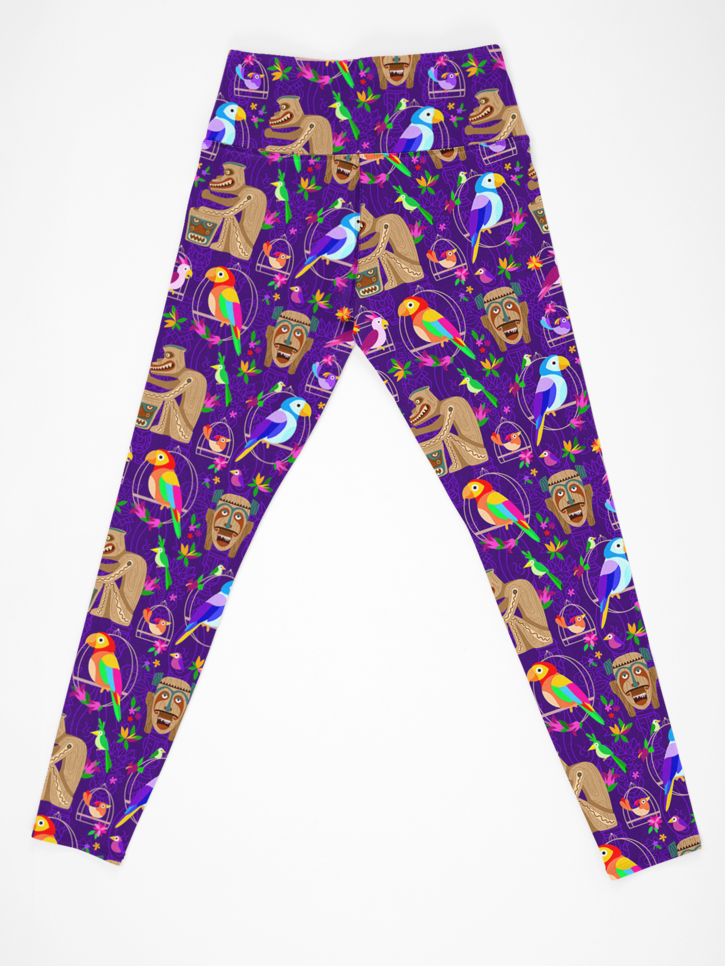 Tiki Plays The Drums Women's Leggings