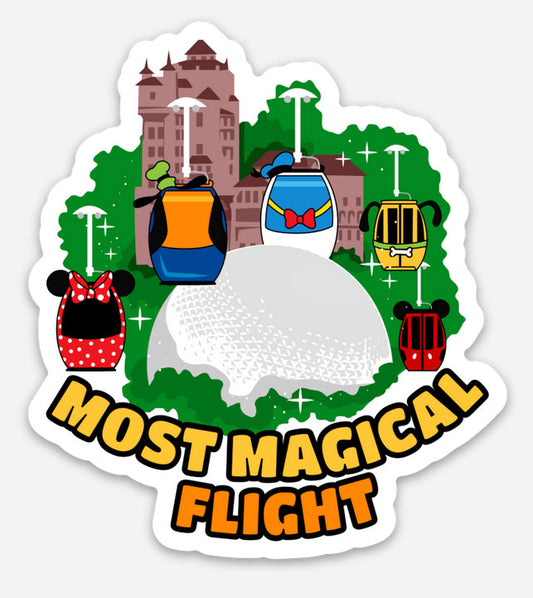 Most Magical Flight Disney Sticker