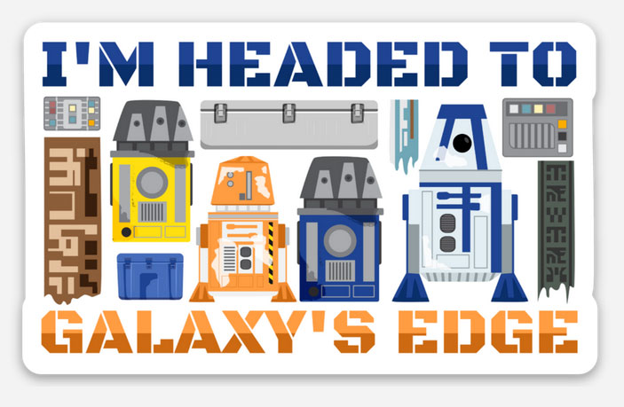 I'm Headed To Galaxy's Edge Disney Sticker