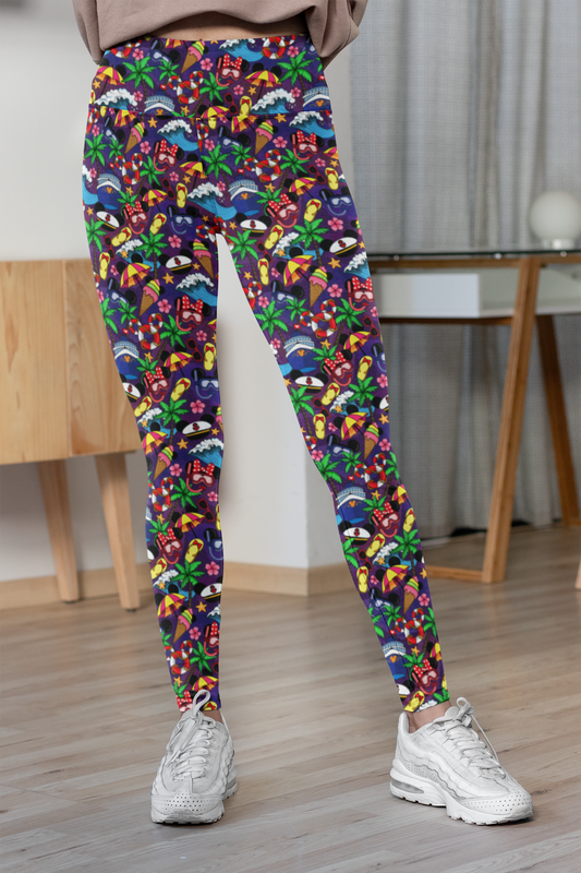 Mickey And Minnie Cruise Women's Leggings - PRESALE LAST DAY TO ORDER 4/30/2024