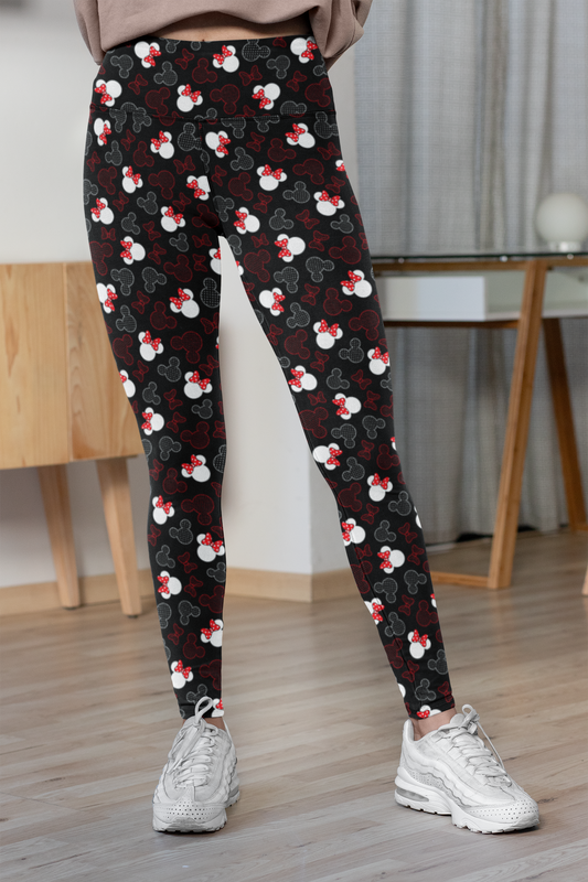 Mickey And Minnie Dots Women's Leggings