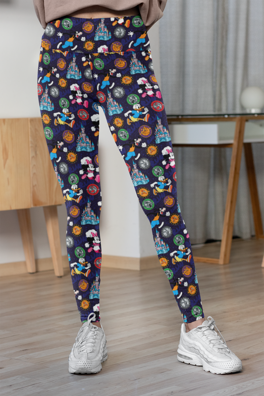 Mickey Wine And Dine Race Women's Leggings - PRESALE LAST DAY TO ORDER 4/30/2024