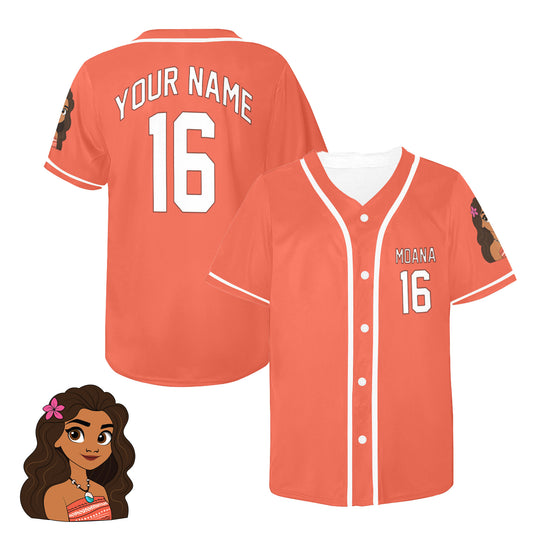 Moana Customizable Jersey (Adults And Kids Sizes)