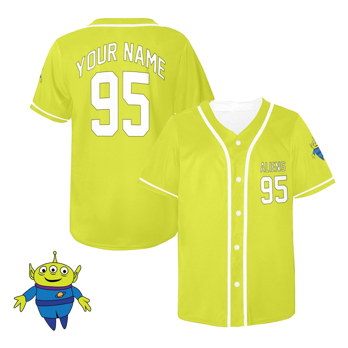 Toy Story Aliens Customizable Jersey (Adults And Kids Sizes)