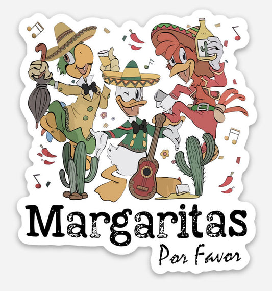 Margaritas Por Favor Disney Sticker