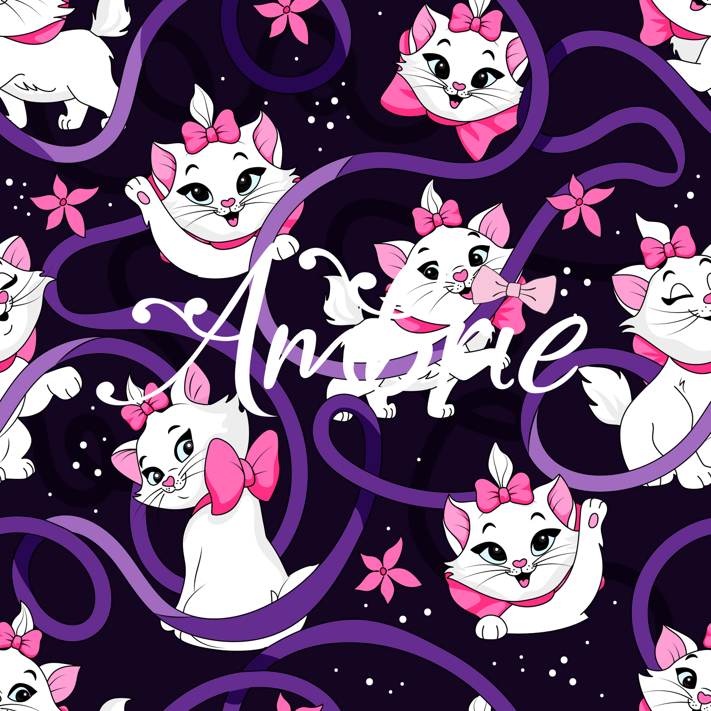 I'm A Lady Seamless Pattern, Magical Cartoon Seamless pattern, Fabric Sublimation