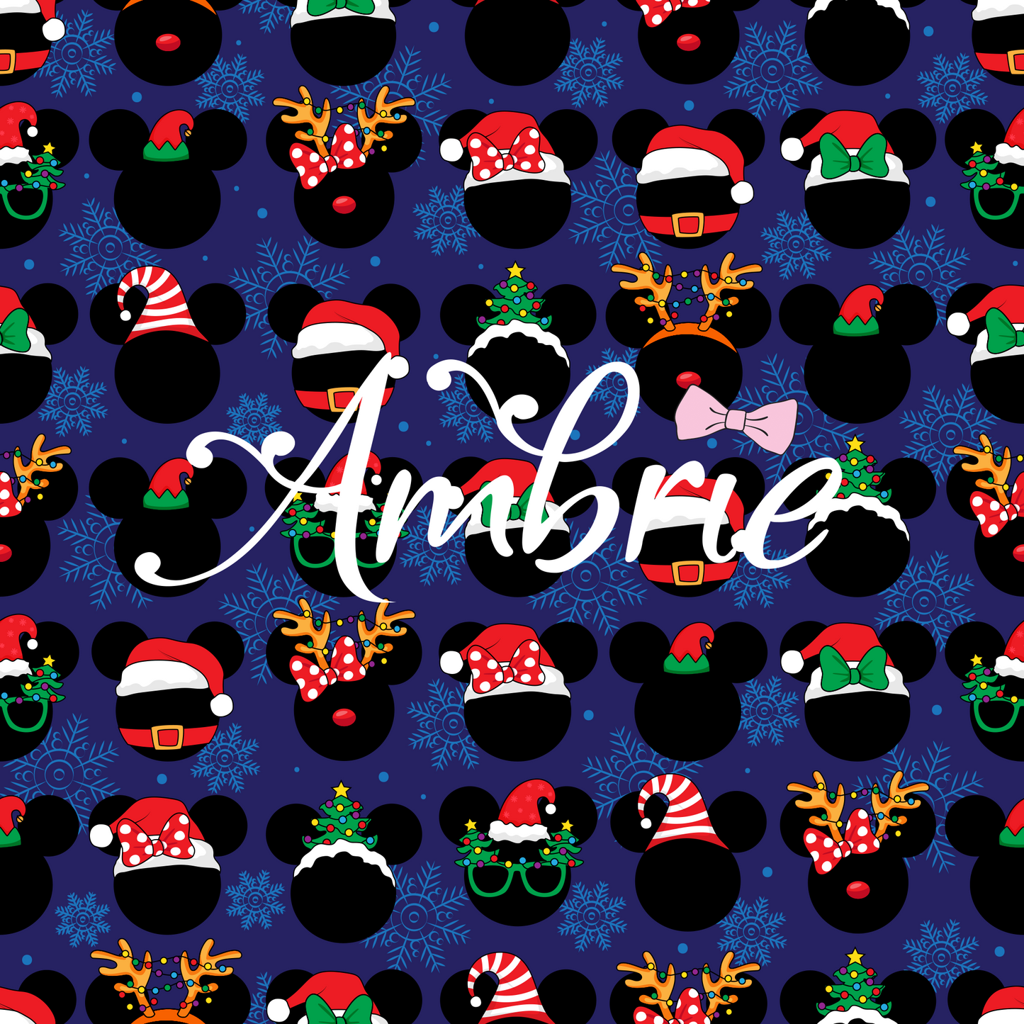 Mickey Christmas Seamless Pattern, Magical Cartoon Seamless pattern, Fabric Sublimation - Ambrie