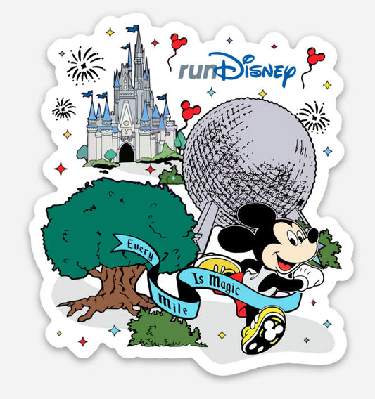 Run Disney Disney Sticker