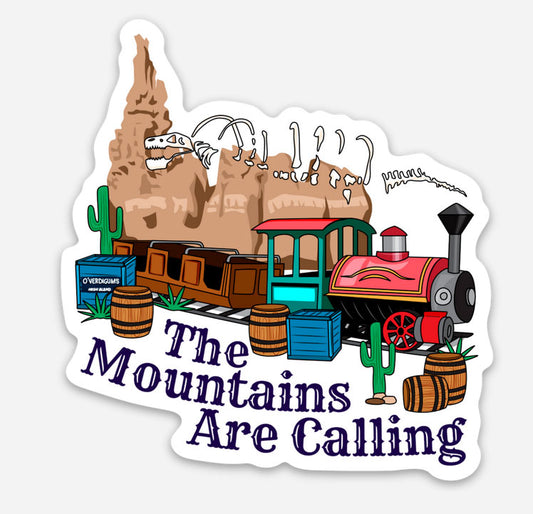 The Mountains Are Calling Disney Sticker