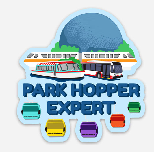 Park Hopper Expert Disney Sticker