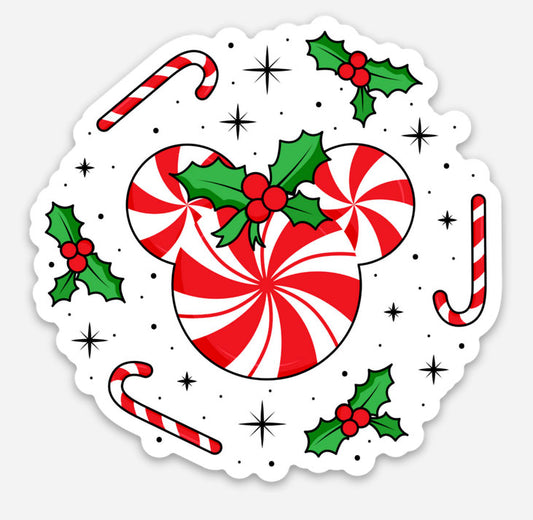 Christmas Peppermint Disney Sticker