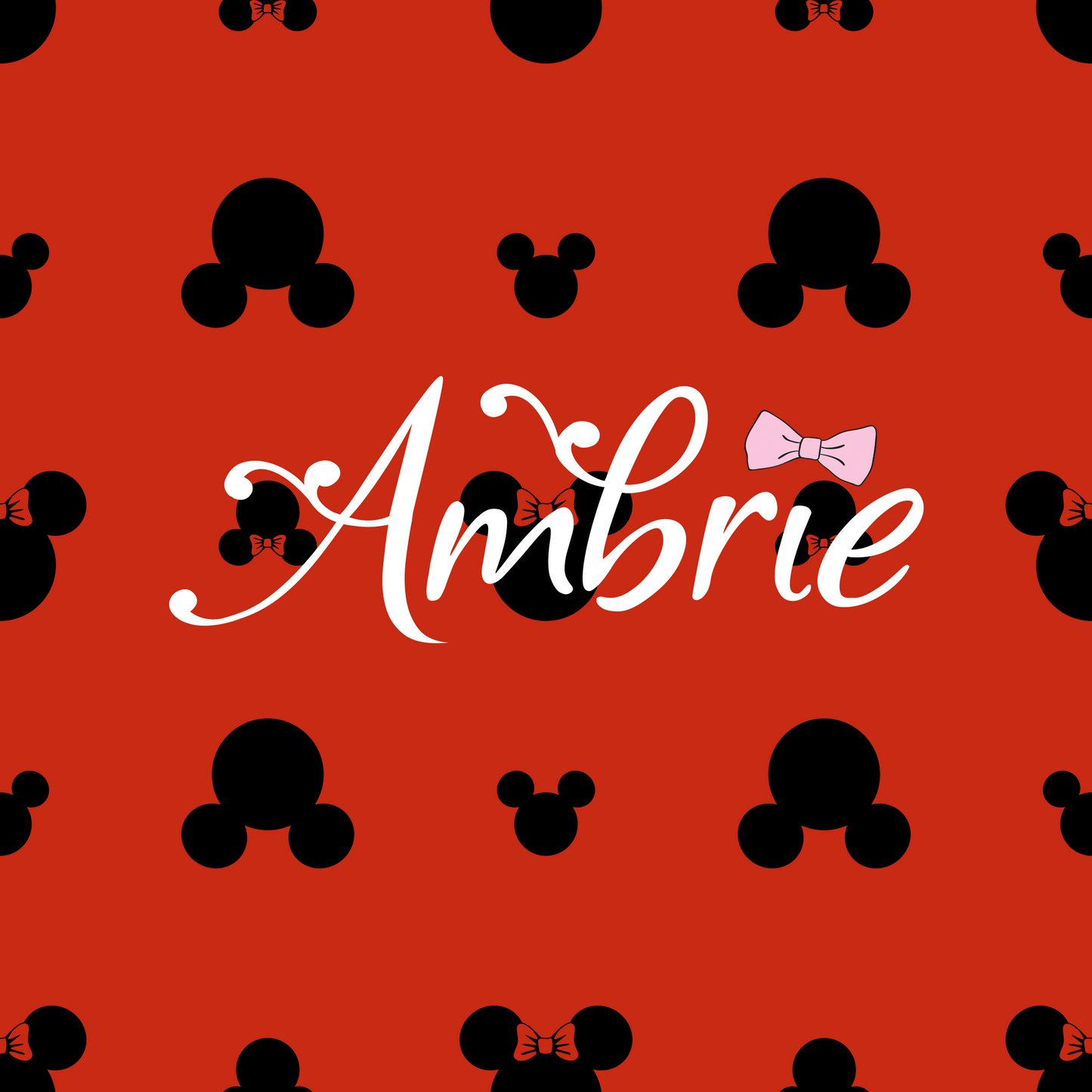 Red Mickey And Minnie Seamless Pattern, Magical Cartoon Seamless pattern, Fabric Sublimation