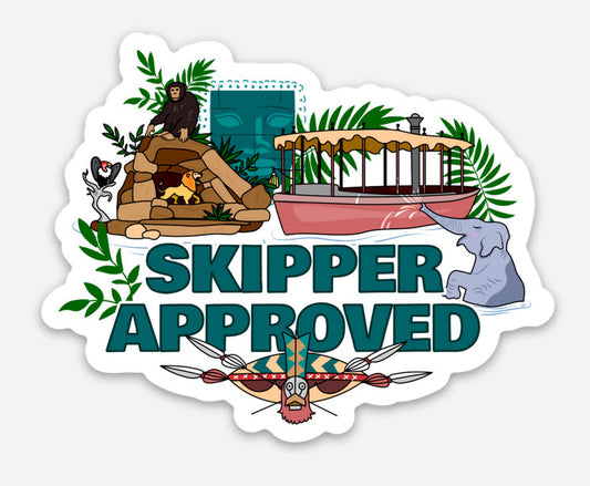 Skipper Approved Disney Sticker