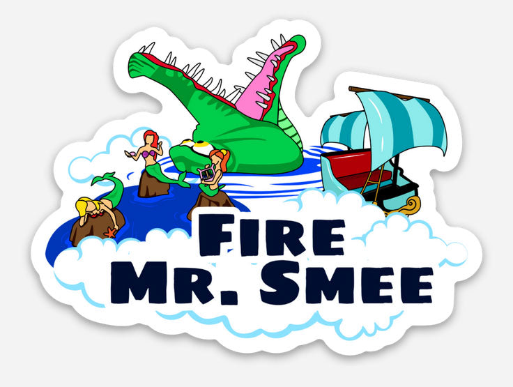 Fire Mr. Smee Disney Sticker