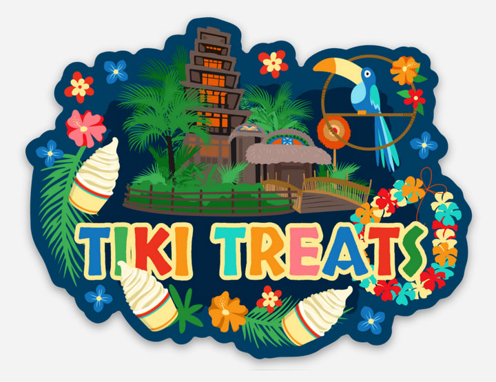 Tiki Treats Disney Sticker