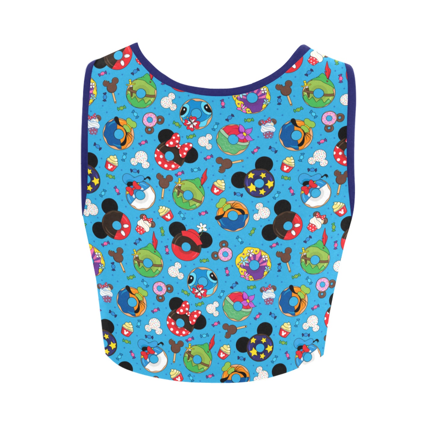 Character Donuts Women's Athletic Crop Top