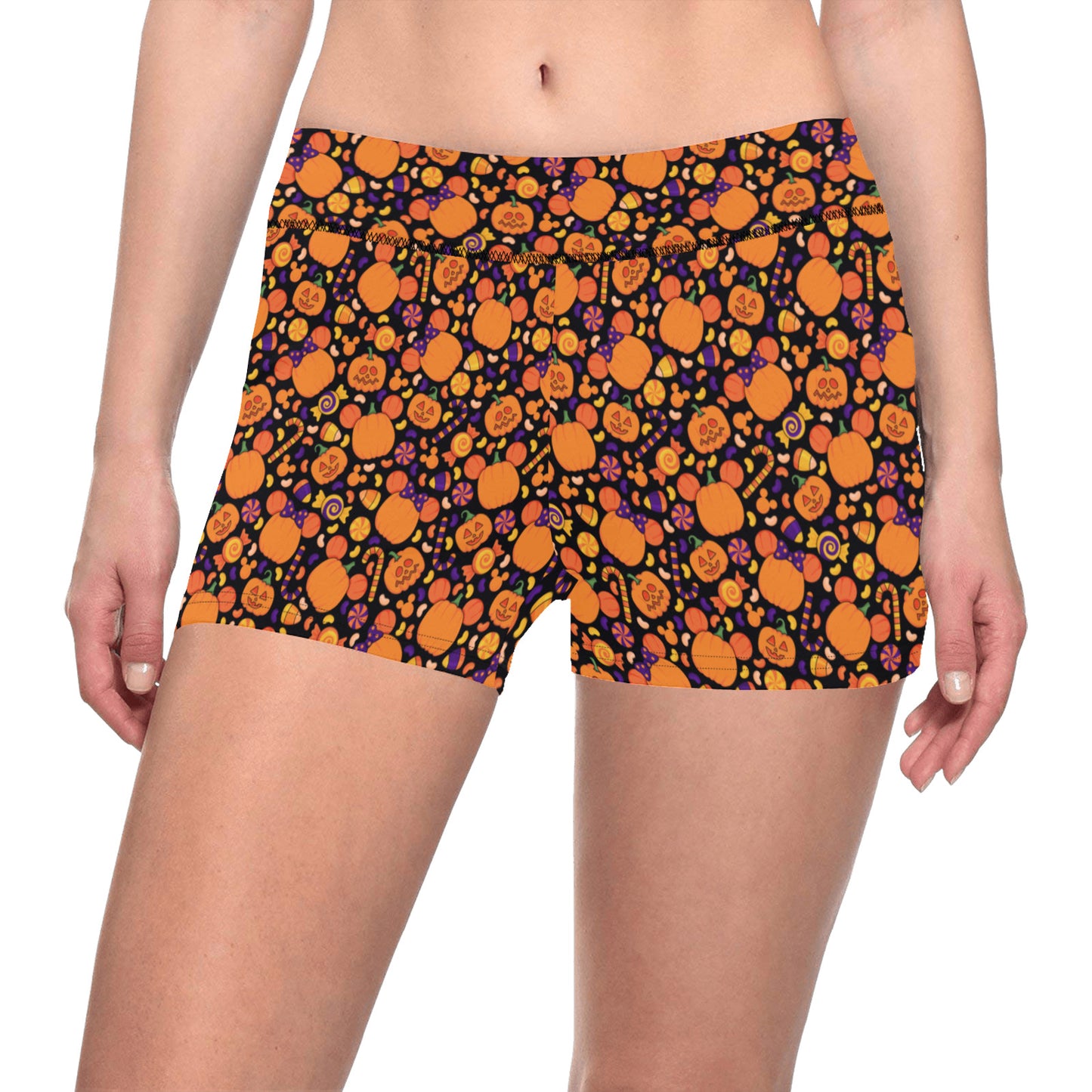 Pumpkins And Candy Women's Short Leggings