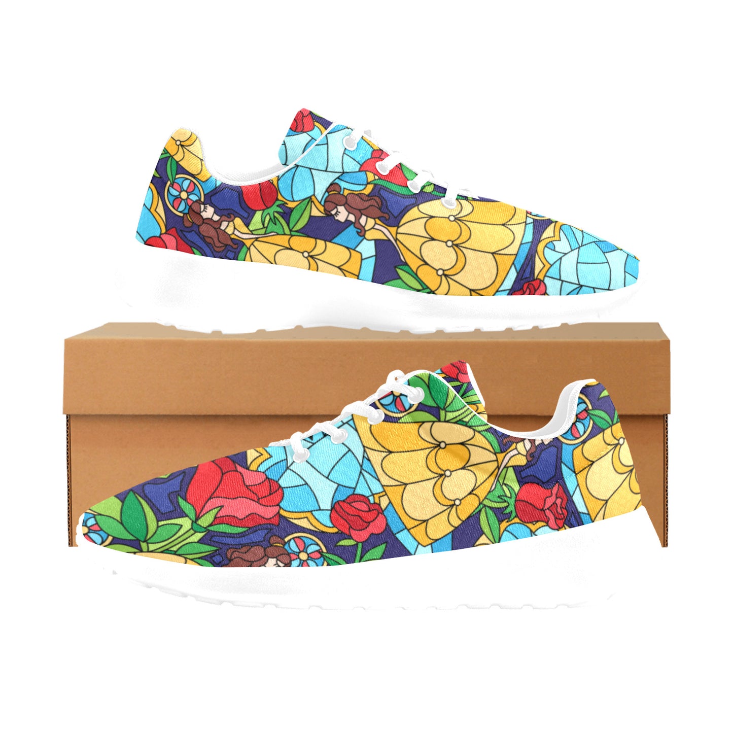 Stained Glass Men's Athletic Shoes - Ambrie