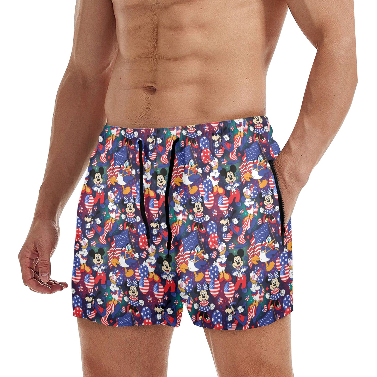 Disney America Men's Quick Dry Athletic Shorts