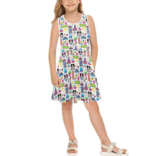 Disney 2024 Girls' Sleeveless Sundress