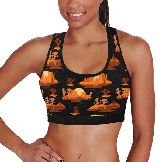 Snake In My Boots Women's Athletic Sports Bra
