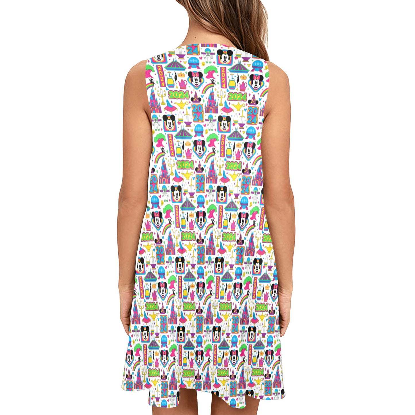 Disney 2024 Sleeveless A-Line Pocket Dress